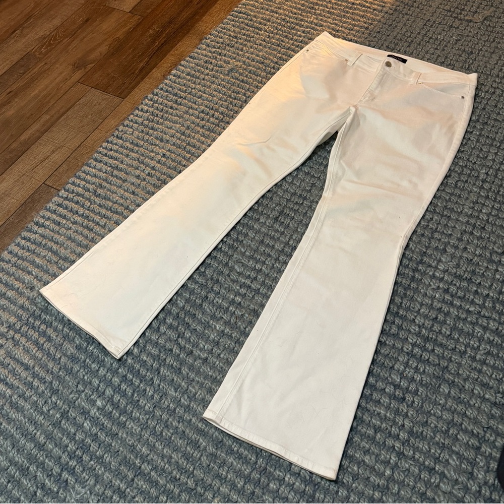 WHBM White Boot Jeans